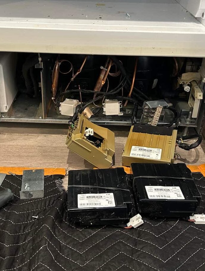 Thermador refrigerator dual inverter board replacement in Vancouver
